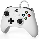 🎮【Plug and Play, einfach zu installieren】: Obwohl es sich um einen kabelgebundenen Game Controller handelt, können Sie mit dem 2,14 Meter langen Kabel frei Spiele spielen. Der Anschluss ist denkbar einfach, schließe den Controller einfach an einen der beiden USB-Anschlüsse an der Vorderseite der Xbox One-Konsole an. Sobald Sie den USB-Anschluss an Ihren Computer anschließen, können Sie mit dem Spielen beginnen.