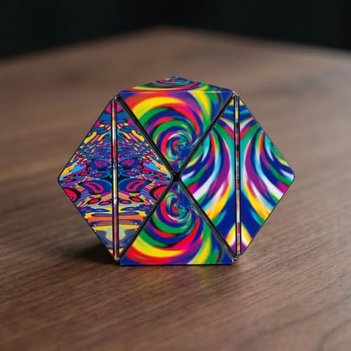 Shashibo Sensory Fidget Toy for Adults & Kids, Stress Relief Fidget Toy for Adults, Teens & Kids, Cool Fidget Toys for Desk, Classroom Must Have, Sensory Shape Shifting Cube, 100+ Possible Shapes by Shashibo - Image 8