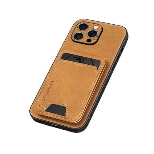Coque en cuir PU pour iPhone 12 Pro avec porte-carte élégant