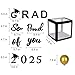 2026 Graduation Decoration Black Balloon Boxes with Letters 2026 Grad & So Proud of You and 20 pcs Ballons-Graduation Party Decoration Supplies for High School & College Celebrations