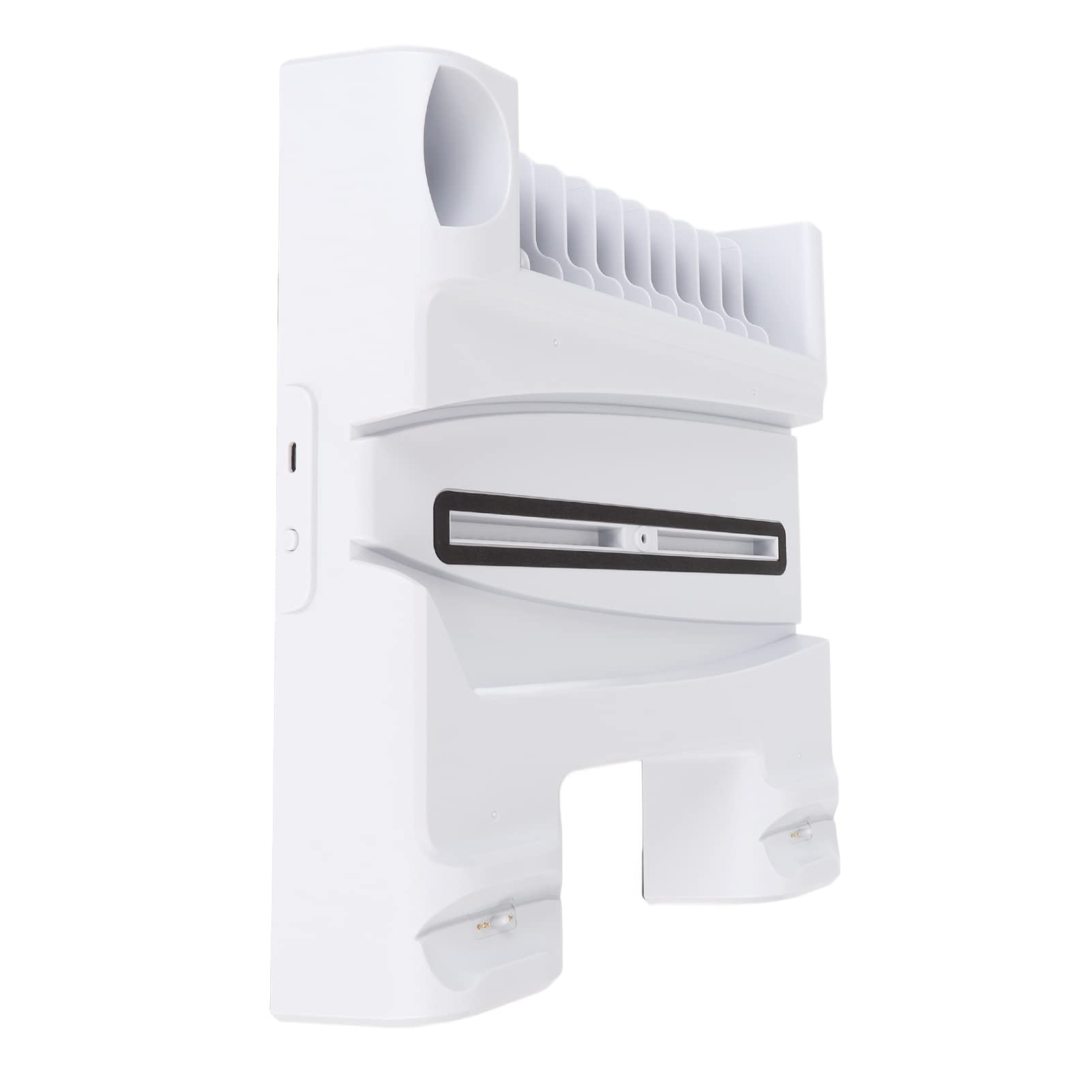 Estación de Enfriamiento de Consola Soporte de Cargador de Controlador Dual para, Estación de Ventilador de Enfriamiento Vertical Multifuncional para Consola y Accesorios, Material ABS