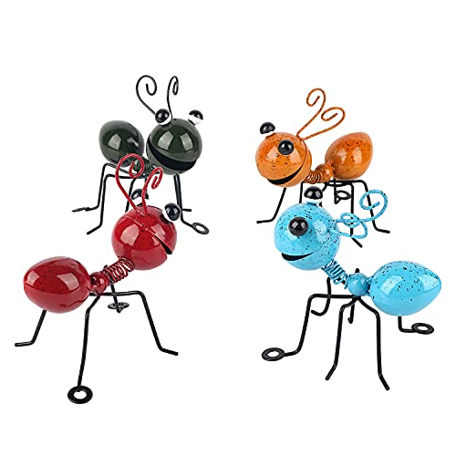 Tfro & Cile Metal Ant Garden Decor Outdoor Fence Art Decorative Insect Tree Sculpture For Patio - Pack Of 4 #TOP14