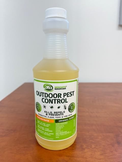 Mosquito Magician Liquid Concentrate, Kills Mosquitoes, Fleas & Fire Ants, Yard...