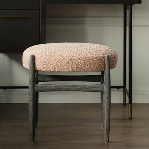 Tabouret de dressage nordique TUSUOD en bois noble et assise velours haute résilience