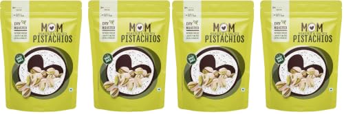 Image of MOM - Meal of the Moment, Roasted Pistachio, 39g / 48g (Pack of 4) - Rich source of fiber | High in Protein | Smart Snack | Dry Fruit