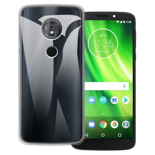 OAGELIM Funda Compatible con Motorola Moto G6 Play Case Antigolpes con Cubierta Protectora Flexible de TPU Suave y Resistencia a Arañazos con Protección (Transparente)