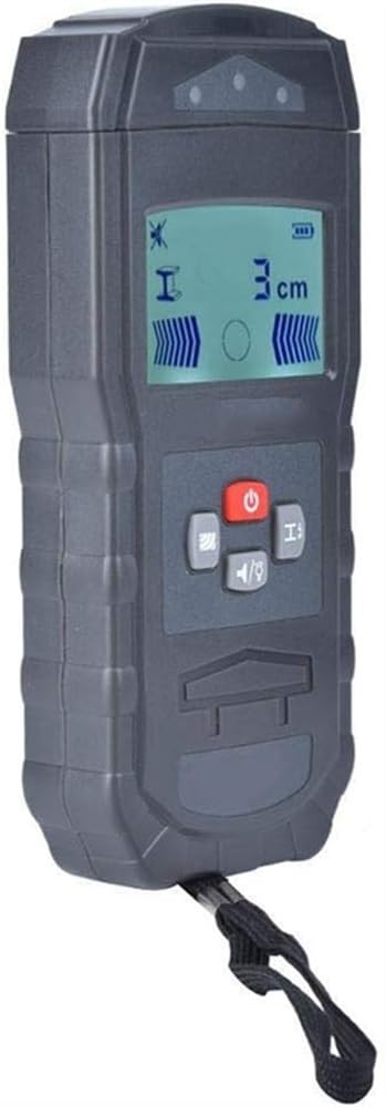 Detector de pared, escáner de pared, buscadores de detectores electrónicos de pared 4 en 1 con advertencia, cuatro modos de escaneo for postes de madera, metal, detección profunda de cables de CA vivo