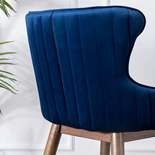 Roundhill Furniture Bancos de Altura para Barra Tapizados en Tela Modelo PC311BU, Set de 2, Azul miniatura 7