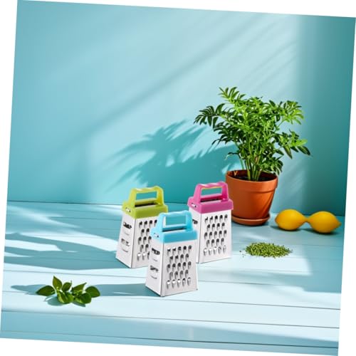 Set de 3 mini ralladores de queso de acero inoxidable miniatura 4