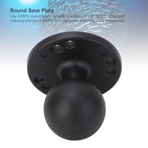 Soporte de Bola de 1,5 Pulgadas, Aleación de Aluminio Resistente, Base de Instalación Universal, Compatible con Soportes RAM, para Barcos, Camiones, Vehículos Todoterreno