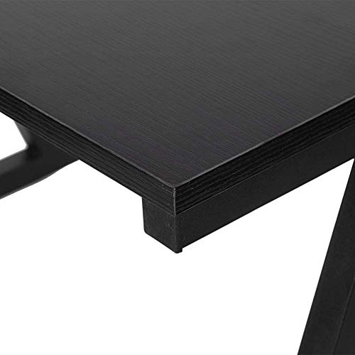 Wakects Mensola per Forno a Microonde, Allungabile Forno a Microonde, in Metallo e Legno, Ripiano della del Forno 2 Livelli Mensola Microonde, 57 * 34 * 36 cm(Nero)