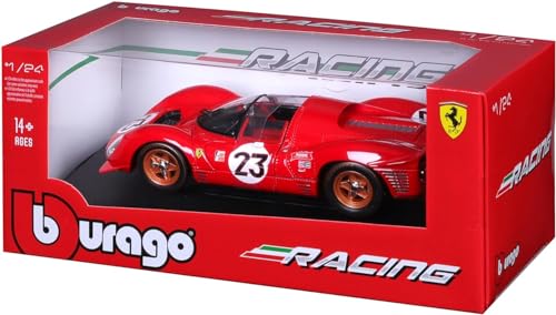 Image of Bburago - 1 /24 Scale Model Compatible with Ferrari 330 P4 Daytona 1967 Racing Car Model