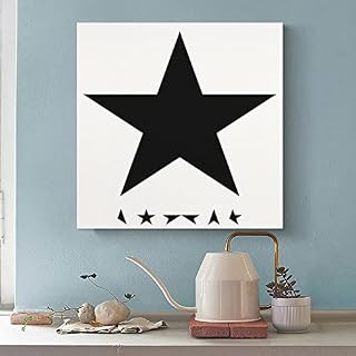 David Bowie Blackstar Poster sur toile pour décoration de chambre à coucher ou de bureau 30 x 30 cm - Les Beatles, Paul McCartney, John Lennon, RIngo Starr, George Harrison David Bowie Blackstar Poster sur toile pour décoration de chambre à coucher ou de bureau 30 x 30 cm – Image 5