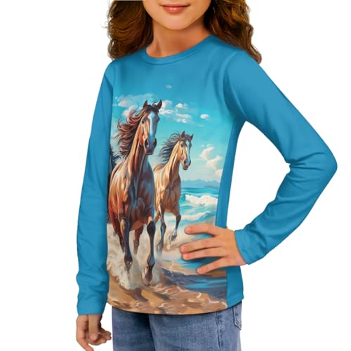Xhuibop 3 Pack Kids Tshirts Long Sleeve Shirts Tops Pullover Sweatshirts T Shirst3