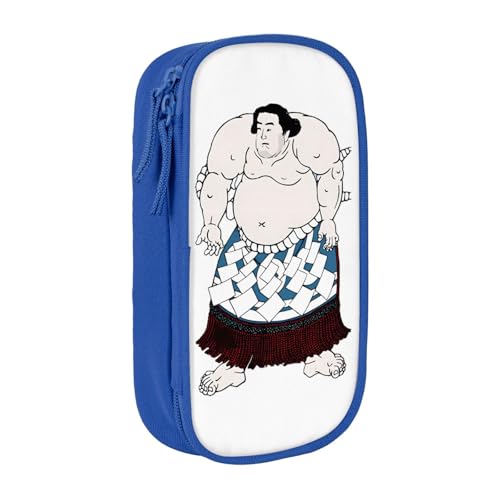雲龍久吉 横綱 大相撲 浮世絵 幕末四強ペンケース 筆箱 文具ケース おしゃれ 筆袋 鉛筆ケース 鉛筆のサック 中高校生 軽量 収納バッグ 学生 子供 誕生日 入学ギフト 大容量 ダブルレイヤーBlue