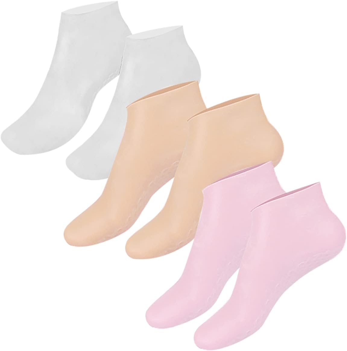 3pairs Foot Exfoliating Overnight Socks Elastic Moisturizing Socks Foot Moisturizer