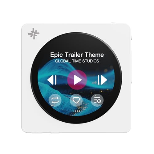 Image of FIIO DISC Portable HiFi Music Player, Dual DAC Digital Audio Player with 3.5mm & 4.4mm Outputs, Bluetooth 5.4 LDAC,Touchscreen (White)