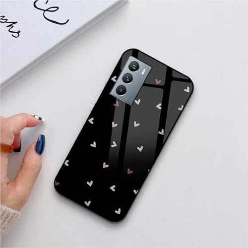 Image of COLORflow Back Cover Compatible with iQOO 9 SE 5G | Family of Hearts Color Customized | Shockproof TPU Bumper with Camera Protection Back Cover Compatible with iQOO 9 SE 5G