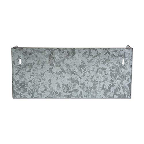 DII-Galvanized-Metal-Decor-Rustic-Farmhouse-Mounted-Wall-Shelves-Silver-16x7x35-2-Piece DII Galvanized Metal Decor Rustic Farmhouse Mounted Wall Shelves Silver 16x7x35 2 Piece