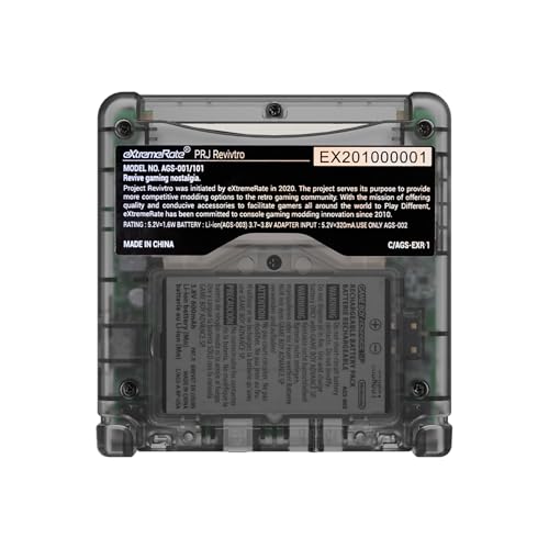 IPS Ready Upgraded eXtremeRate Clear Black Custom Replacement Housing Shell for Gameboy Advance SP GBA SP – Compatible with Both IPS & Standard LCD – Console & Screen NOT Included by eXtremeRate - Image 7