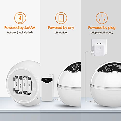 wetepuxi Speelgoed voor kinderen, nachtlampje, sterrenhemel, cadeaus voor meisjes van 2, 3, 4, 5, 6 jaar, dinosaurus… - Afbeelding 7