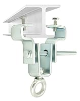 QWORK® Stahl-I-Träger-Aufhänger, Stahlträgerklemme, Boxsack-Zubehör für Balken, einstellbar von 6.3 cm bis 19 cm