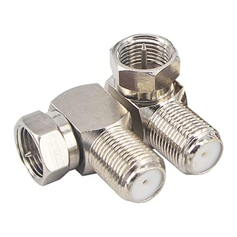 BOOBRIE 2PCS Adaptador Antena de TV en ángulo Recto Cover