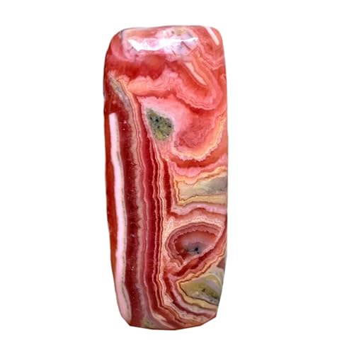 Rhodochrosite naturelle cabochon rectangulaire 44x17x5mm pour bague pendentif collier DIY