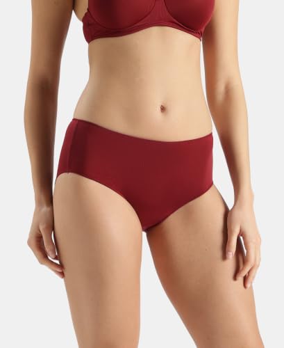 Image of Jockey 1802 Women High Coverage Micro Modal Elastane Stretch Hipster