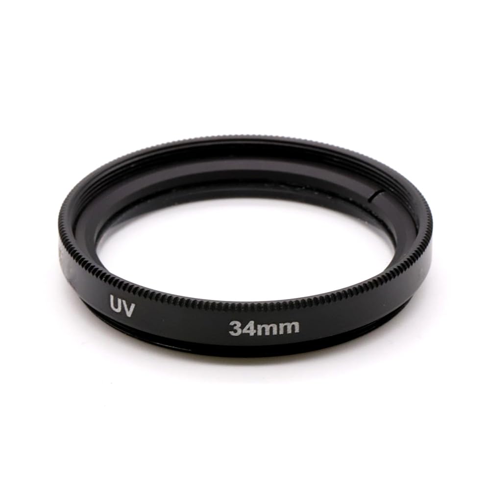LingoFoto 34mm UV Len Protection Filter 34mm Camera Lens UV Filter Multi-Coated Ultra-Slim Glass UV Filter for 34mm Camera Lens