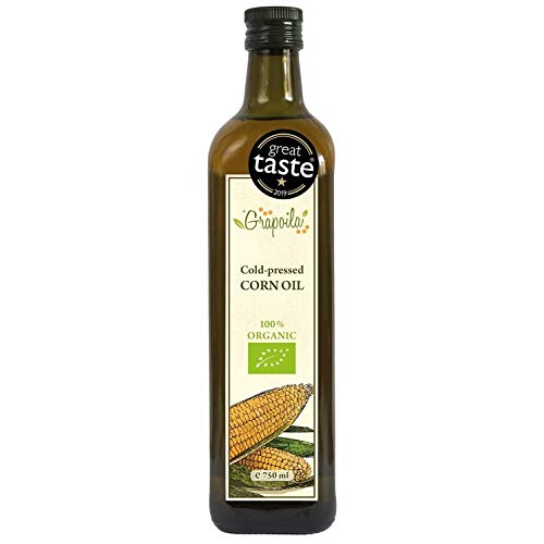 Organic Corn Oil 750ml - Cold Pressed All-Purpose Cooking Oil - Great Taste Award Winner