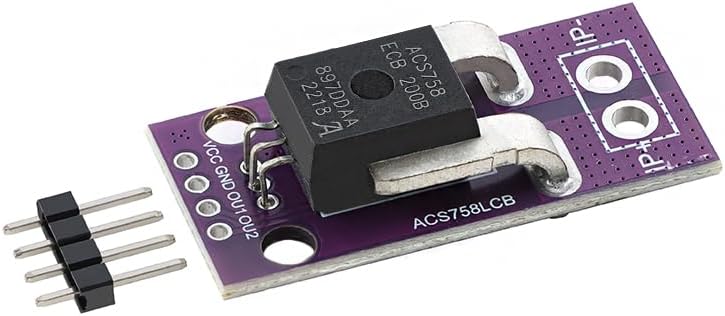 ACS758ECB-200B Hall Effect Current Sensor Module 200A DC/AC for Power Supply Monitoring
