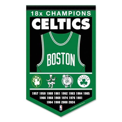 WinCraft Boston Celtics 18 Time 18x Champions Banner Pennant