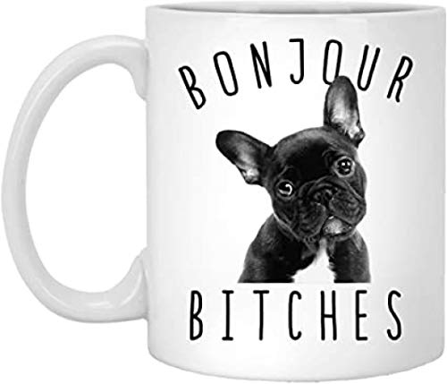 le herisson Tazza Mug Cane Simpatica Bulldog Francese buongiorno Divertente Personalizzabile - 1788178