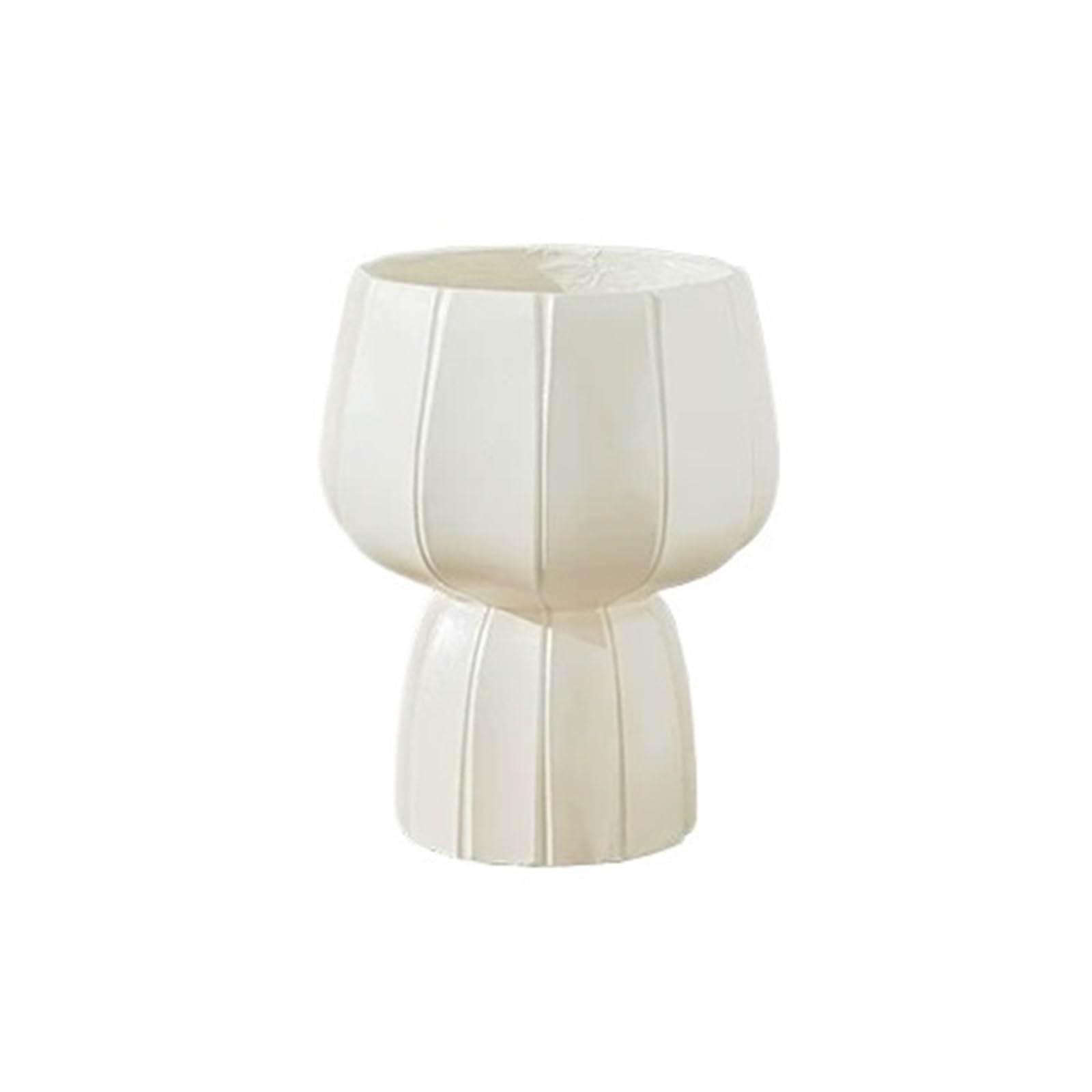 Cenz-888 flowerpot Large-Mouth Magnesium Clay Flower Pot: Lightly Luxurious And Sophisticated, Large Home Pot Pots for Plants(White,Large)
