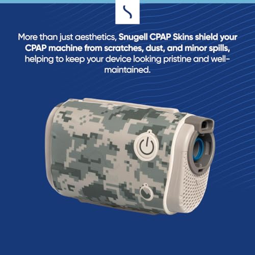 Snugell CPAP Skins for ResMed AirMini – Personalize and Protect Your CPAP Travel Machine Supplies – Elegant Decorative Shield with Green Camo Design – Durable, Stylish Protection for AirMini Device