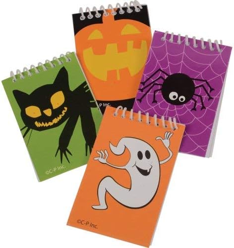 Miniatura 3 de Recuerdos de fiesta de Halloween lápices, cuadernos, borradores, anillos de araña, bolsas de golosinas (paquete de 24)