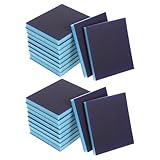 Luxshiny 20pcs Double-Sided Wet Dry Sanding Sponge Blocks 80 Grit Hand Sander Blocks for Plastic Metal Wall Polishing and Grinding in Automotive Cabinet Finishing