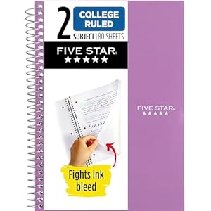 5 Star Spiral Pocket book, 2 Topic,...