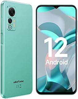 Mobile Phones Sim Free Unlocked, Ulefone Note 14 (2022) Android 12 Phone Cheap Smartphone 6.52" HD+ 4500mAh 16GB/3GB 128GB SD 3-Card Slot 8+5MP Camera 4G Dual SIM Face Unlock Type C, UK Version- Green