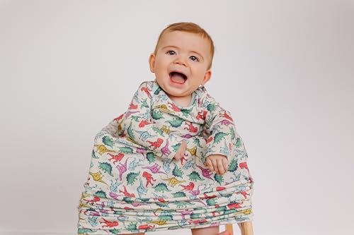 Image of Copper Pearl Nursing Cover for Breastfeeding - Multi-Use Baby Car Seat Cover, Stroller Cover & Breast Feeding Cover Up for Women, Stretchy Breathable High Quality Cover, Dinosaurs of Jurassic Park