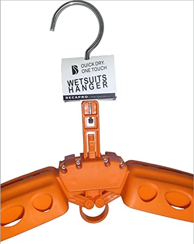 Becapro Wetsuit Hanger Foldable Surfing Suit Rack(Orange) #TOP3