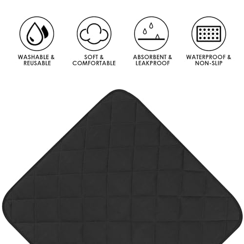 Felenny 4pcs Waterproof Chair Pad for Incontinence Absorbent Washable Reusable Seat Protector Pads Pee Pads - Image 2