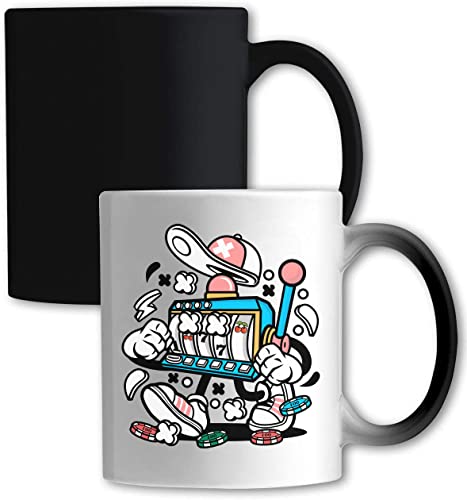 El casino estilizó la máquina tragaperras de la historieta que cambia el color de la cereza de los chips 777