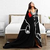 HGOD Designs Bulldoggen-Decke, für Mädchen und Jungen, weiche, warme Bulldoggen-Überwurfdecke und Fleece-Flanelldecke für Couch, Bett, Wohnzimmer, Dekoration, 130 x 150 cm