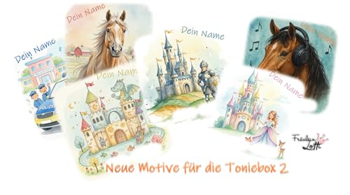 Fräulein Lotti - 2 Transparente Schutzfolien - einteilig - als Zubehör für die Toniebox 2 - Transparent | Selbstklebend |Passgenau