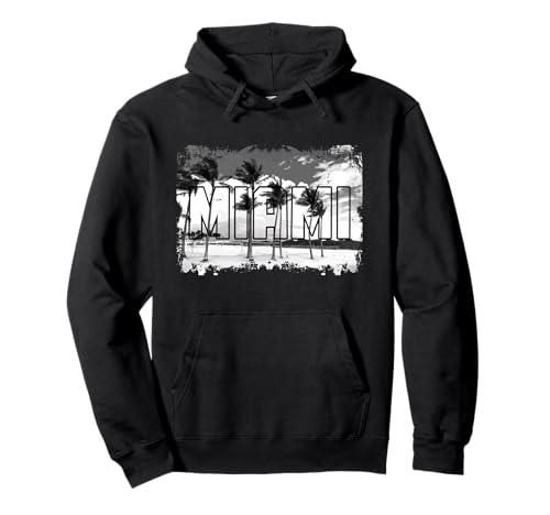 Miami Florida Vintage Retro Pride Miami Beach FL Sudadera con Capucha