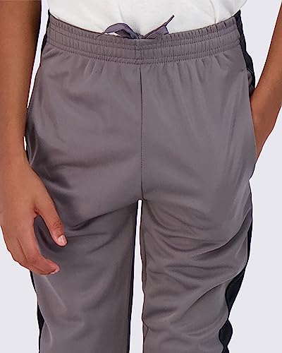 3 Pack Boys Tricot Sweatpants Joggers Kids Boy Jogger Sweatpant Pant Track Pants Athletic Workout Gym Apparel Training Fleece Tapered Slim Fit Tiro Soccer Casual Clothing,Set 6,S (8) #TOP3