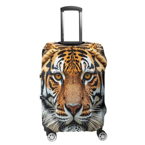 Fierce Tiger Elastic Luggage Cover Suitcase Protector for 19-32 Inch Suitcases | Universal Stretchable Travel Bag Cover | Anti-Scratch, Washable with Zipper Closure M4