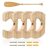 VITEAM Wooden Paddle Hold Hanger Paddle Racks Wall Storage Wall Decor Paddle hanger for Kayak, SUP, Canoe, Dragon Boat Paddles